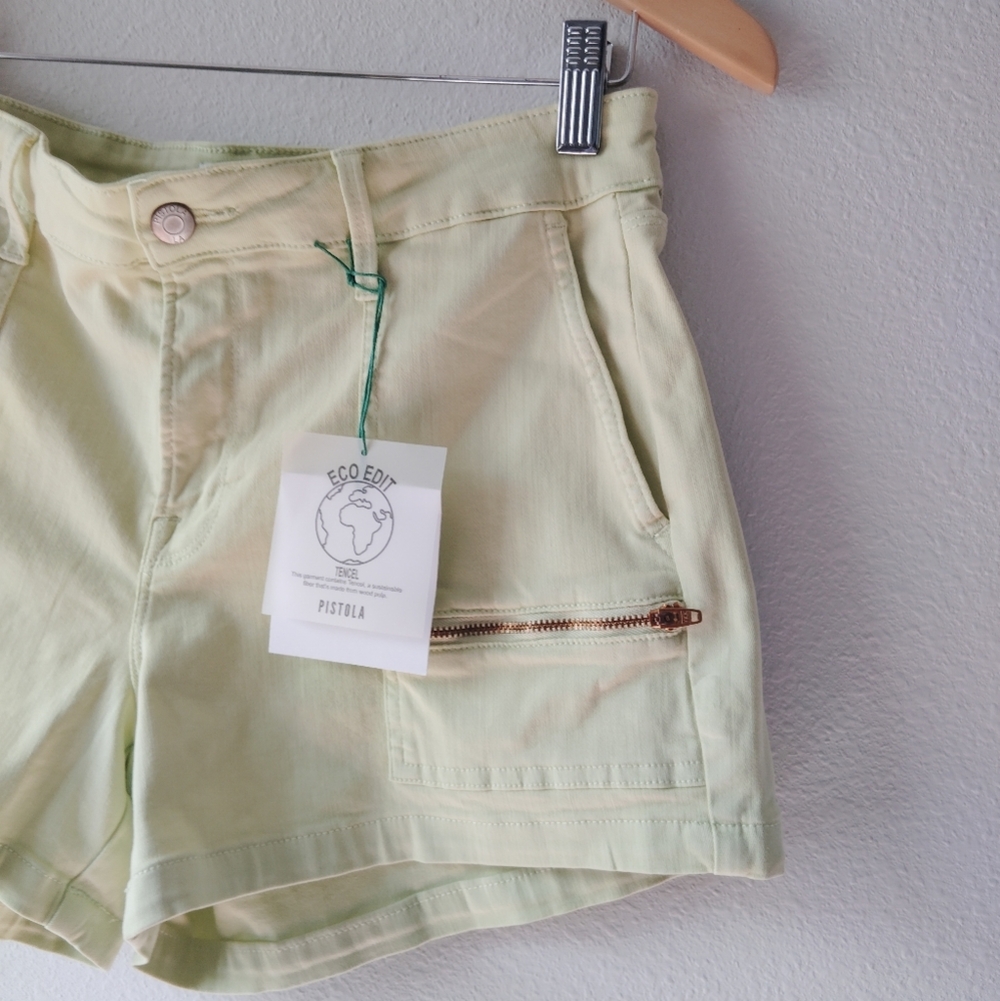 Pistola Lime Green Cargo Shorts - Picture 5 of 6